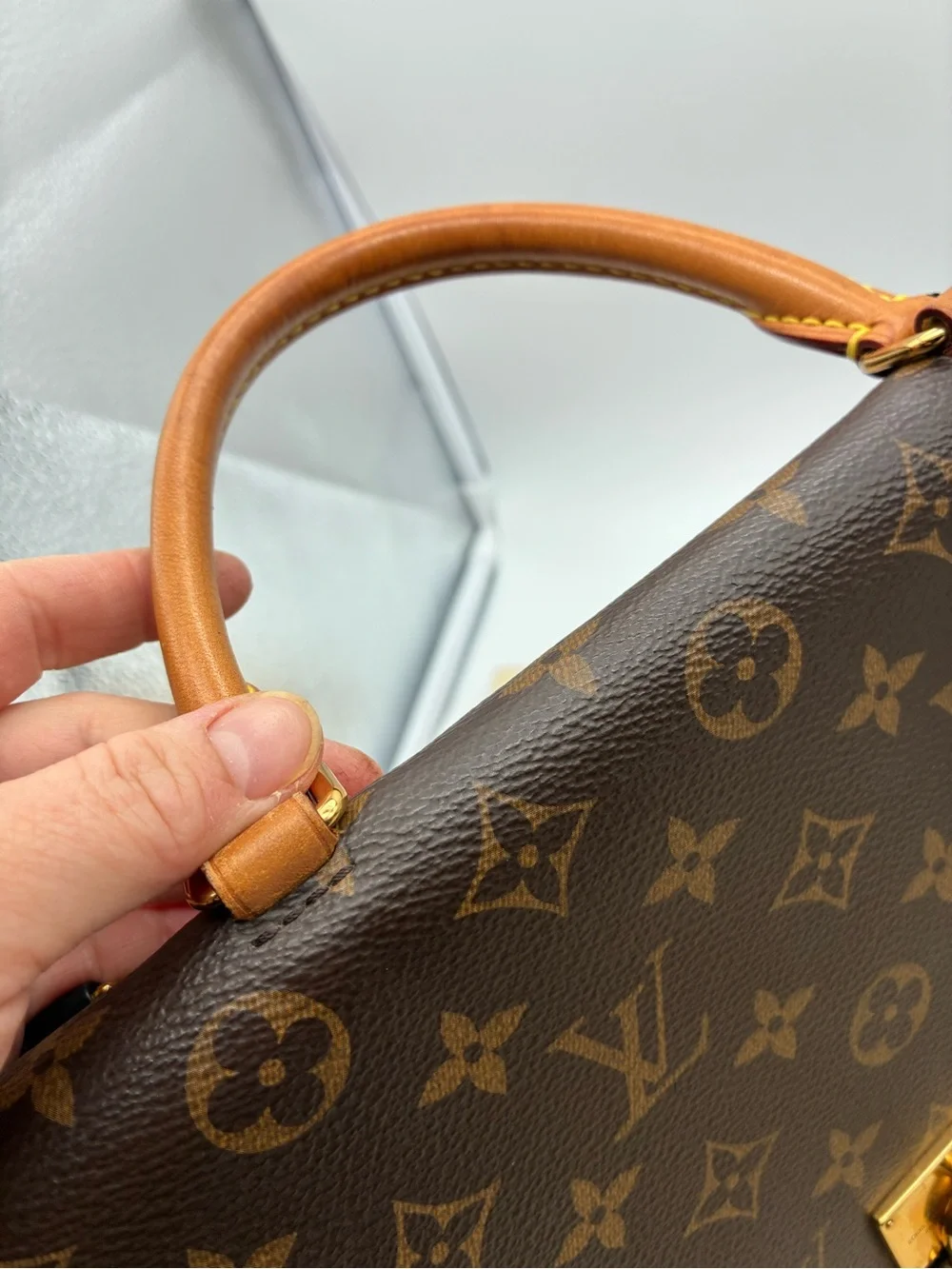 Louis Vuitton Monogram Marignan Black handbag crossbody with COA and LV dustbag